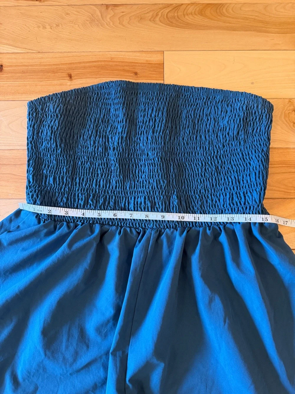 N/A teal strapless